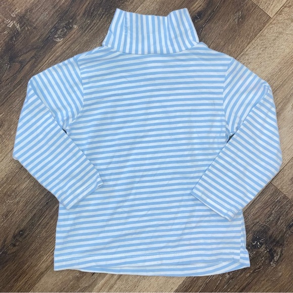 Bailey Boys Blue & White Stripe Turtleneck Shirt Top Undershirt Layer Winter 4T - Picture 6 of 10